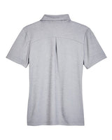 Devon & Jones DG22W CrownLux PerformanceLadies' Address Melange Polo #color_GREY HEATHER