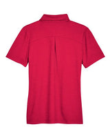 Devon & Jones DG22W CrownLux PerformanceLadies' Address Melange Polo #color_RED HEATHER