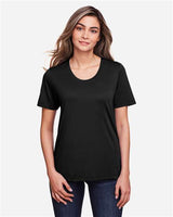 Core 365 CE111W Ladies' Fusion ChromaSoft Performance T-Shirt #color_BLACK