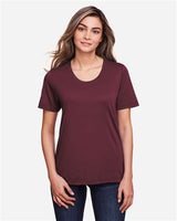 Core 365 CE111W Ladies' Fusion ChromaSoft Performance T-Shirt #color_BURGUNDY