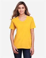 Core 365 CE111W Ladies' Fusion ChromaSoft Performance T-Shirt #color_CAMPUS GOLD