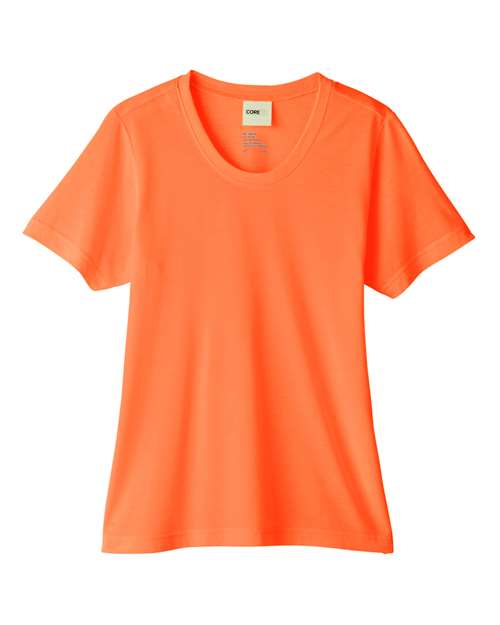 Core 365 CE111W Ladies' Fusion ChromaSoft Performance T-Shirt #color_CAMPUS ORANGE