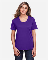 Core 365 CE111W Ladies' Fusion ChromaSoft Performance T-Shirt #color_CAMPUS PURPLE