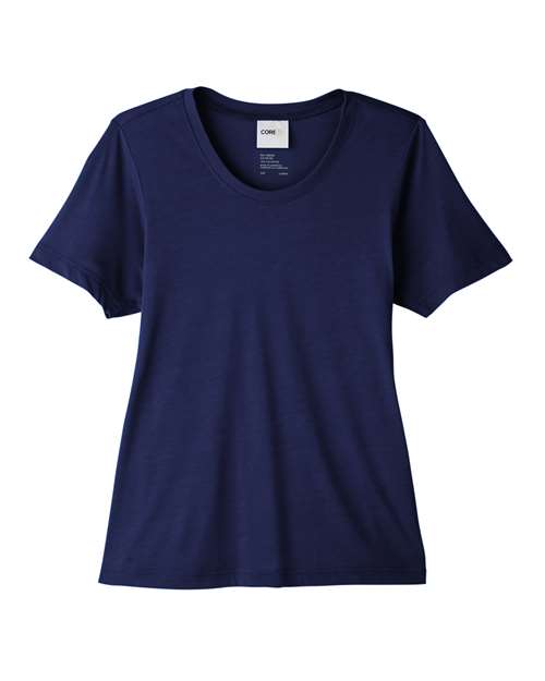 Core 365 CE111W Ladies' Fusion ChromaSoft Performance T-Shirt #color_CLASSIC NAVY