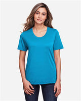 Core 365 CE111W Ladies' Fusion ChromaSoft Performance T-Shirt #color_ELECTRIC BLUE