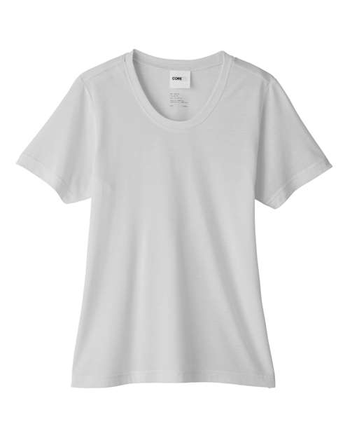 Core 365 CE111W Ladies' Fusion ChromaSoft Performance T-Shirt #color_PLATINUM