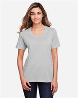 Core 365 CE111W Ladies' Fusion ChromaSoft Performance T-Shirt #color_PLATINUM