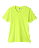 Core 365 CE111W Ladies' Fusion ChromaSoft Performance T-Shirt #color_SAFETY YELLOW