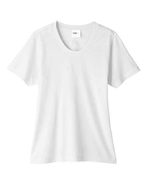 Core 365 CE111W Ladies' Fusion ChromaSoft Performance T-Shirt #color_WHITE