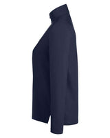 Core 365 CE405W Ladies' Fusion ChromaSoft Pique Quarter-Zip #color_CLASSIC NAVY