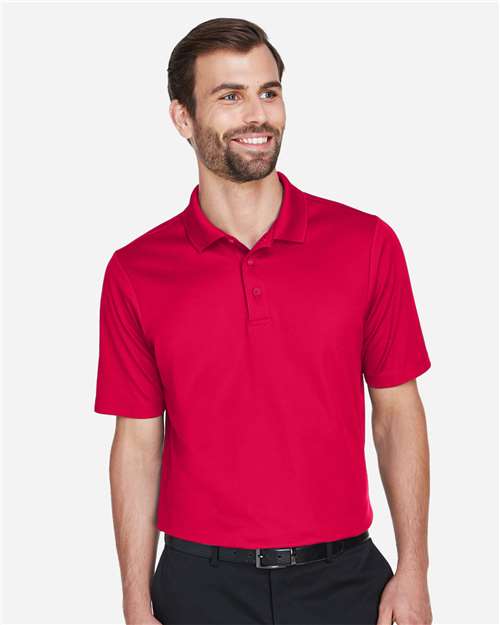 Devon & Jones DG20 CrownLux Performance Men's Plaited Polo #color_RED