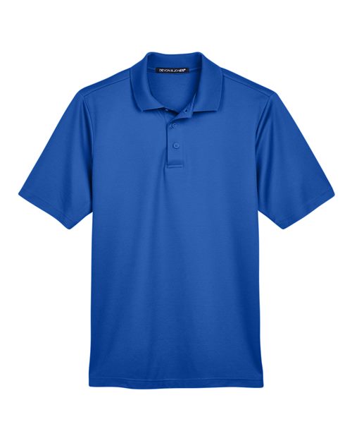 Devon & Jones DG20 CrownLux Performance Men's Plaited Polo #color_TRUE ROYAL
