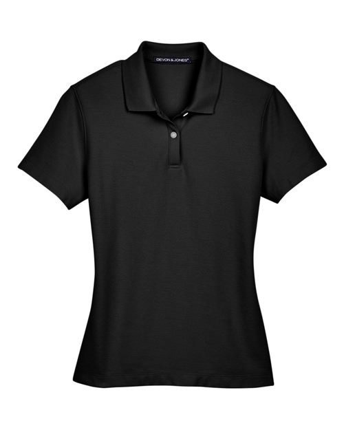 Devon & Jones DG150W Ladies' DRYTEC20 Performance Polo #color_BLACK
