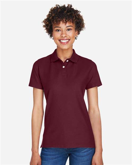 Devon & Jones DG150W Ladies' DRYTEC20 Performance Polo #color_BURGUNDY