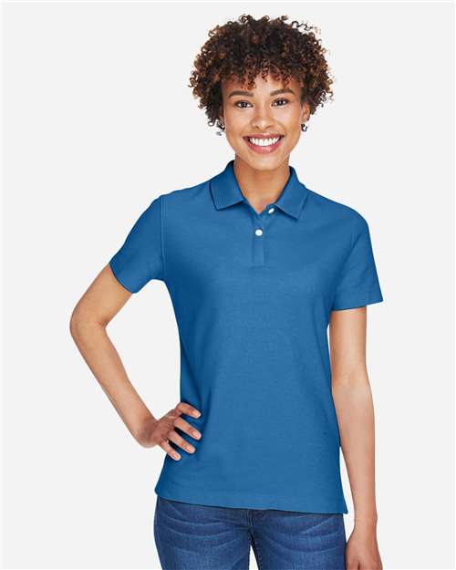 Devon & Jones DG150W Ladies' DRYTEC20 Performance Polo #color_FRENCH BLUE