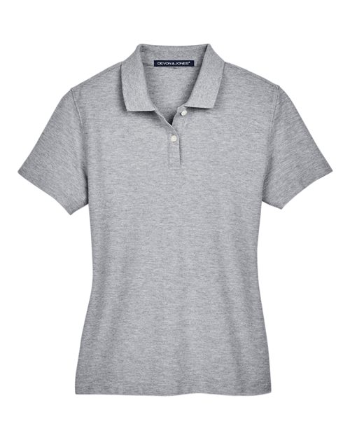 Devon & Jones DG150W Ladies' DRYTEC20 Performance Polo #color_GREY HEATHER