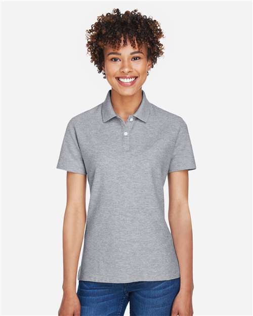 Devon & Jones DG150W Ladies' DRYTEC20 Performance Polo #color_GREY HEATHER