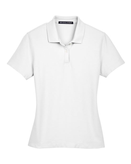 Devon & Jones DG150W Ladies' DRYTEC20 Performance Polo #color_WHITE
