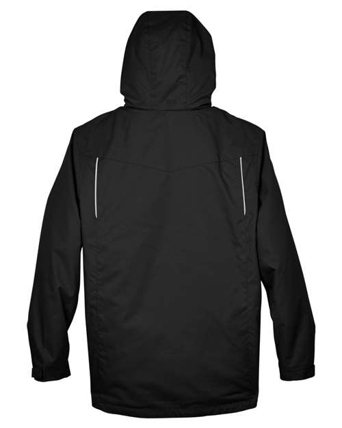 Core 365 88205 Men's Region 3-in-1 Jacket with Fleece Liner #color_BLACK