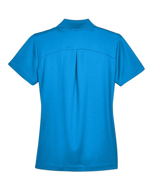 Devon & Jones DG20W CrownLux Performance Ladies' Plaited Polo #color_OCEAN BLUE