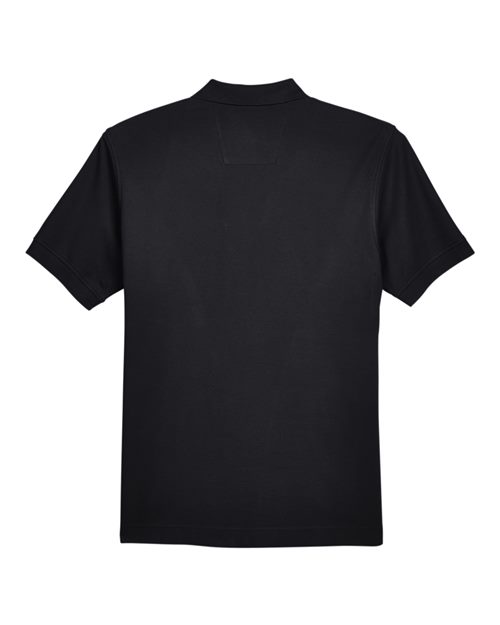 Devon & Jones D100 Men's Pima Piqu Short-Sleeve Polo #color_BLACK