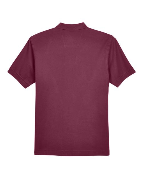 Devon & Jones D100 Men's Pima Piqu Short-Sleeve Polo #color_BURGUNDY