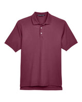 Devon & Jones D100 Men's Pima Piqu Short-Sleeve Polo #color_BURGUNDY