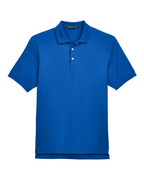 Devon & Jones D100 Men's Pima Piqu Short-Sleeve Polo #color_FRENCH BLUE