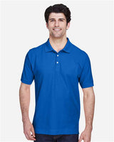 Devon & Jones D100 Men's Pima Piqu Short-Sleeve Polo #color_FRENCH BLUE