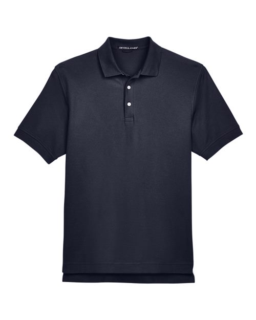 Devon & Jones D100 Men's Pima Piqu Short-Sleeve Polo #color_NAVY