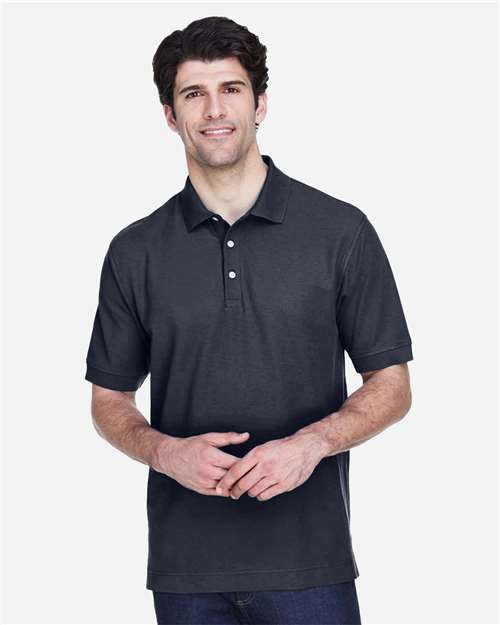 Devon & Jones D100 Men's Pima Piqu Short-Sleeve Polo #color_NAVY