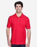 Devon & Jones D100 Men's Pima Piqu Short-Sleeve Polo #color_RED