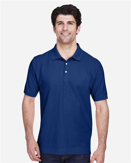 Devon & Jones D100 Men's Pima Piqu Short-Sleeve Polo #color_TRUE ROYAL