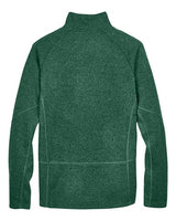 Devon & Jones DG792 Adult Bristol Sweater Fleece Quarter-Zip #color_FOREST HEATHER
