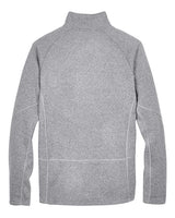 Devon & Jones DG792 Adult Bristol Sweater Fleece Quarter-Zip #color_GREY HEATHER