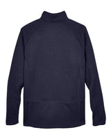 Devon & Jones DG792 Adult Bristol Sweater Fleece Quarter-Zip #color_NAVY