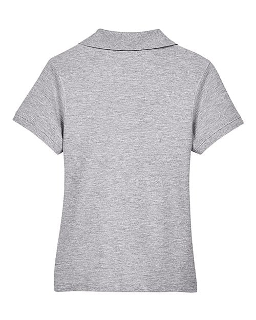 Devon & Jones D100W Ladies' Pima Piqu Y-Collar Polo #color_GREY HEATHER