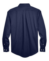 Devon & Jones DG530 Men's Crown WovenCollection Solid Stretch Twill #color_NAVY