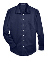 Devon & Jones DG530 Men's Crown WovenCollection Solid Stretch Twill #color_NAVY