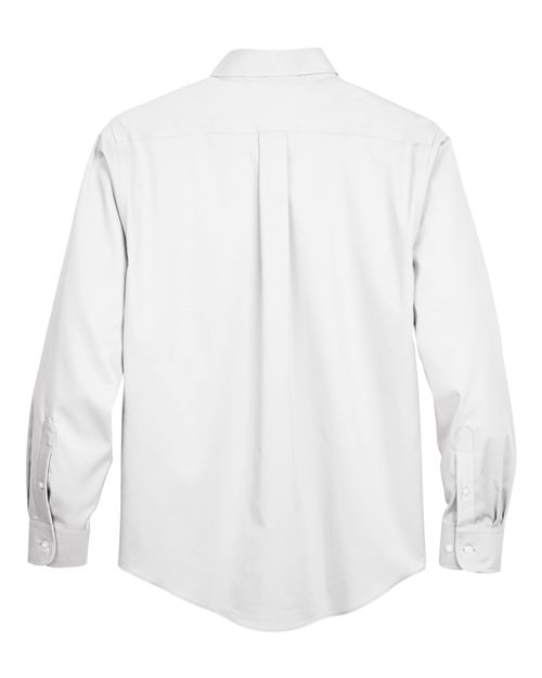 Devon & Jones DG530 Men's Crown WovenCollection Solid Stretch Twill #color_WHITE