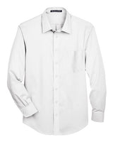 Devon & Jones DG530 Men's Crown WovenCollection Solid Stretch Twill #color_WHITE