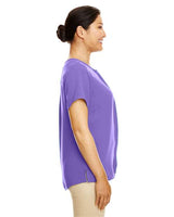 Devon & Jones DP612W Ladies' Perfect Fit  Short-Sleeve Crepe Blouse #color_GRAPE