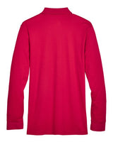 Devon & Jones DG20L CrownLux Performance Men's Plaited Long Sleeve Polo #color_RED