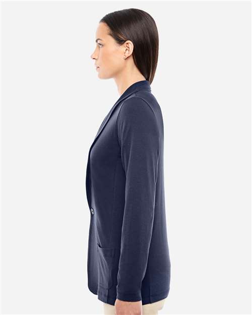 Devon & Jones DP462W Ladies' Perfect Fit Shawl Collar Cardigan #color_NAVY