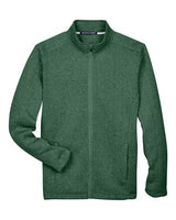 Devon & Jones DG793 Men's Bristol Full-Zip Sweater Fleece Jacket #color_FOREST HEATHER