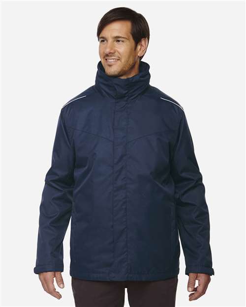 Core 365 88205T Men's Tall Region 3-in-1 Jacket with FleeceLiner #color_CLASSIC NAVY