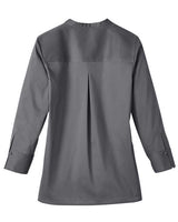 Devon & Jones DG560W Ladies' Crown  Collection Stretch Broadcloth 3/4 Sleeve Blouse #color_GRAPHITE