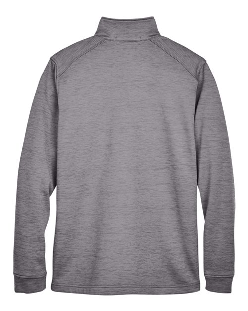 Devon & Jones DG798 Men's Newbury Mlange Fleece Quarter-Zip #color_DARK GREY HEATHR