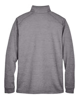 Devon & Jones DG798 Men's Newbury Mlange Fleece Quarter-Zip #color_DARK GREY HEATHR