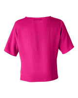 Devon & Jones DP617W Ladies' Perfect Fit Tie-Front Blouse #color_CROWN RASPBERRY